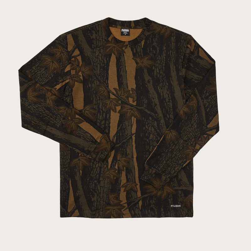 Long sleeve pioneer graphic t-shirt von Filson | Maple bark camo (Brown)