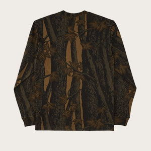 Long sleeve pioneer graphic t-shirt von Filson | Maple bark camo (Brown)