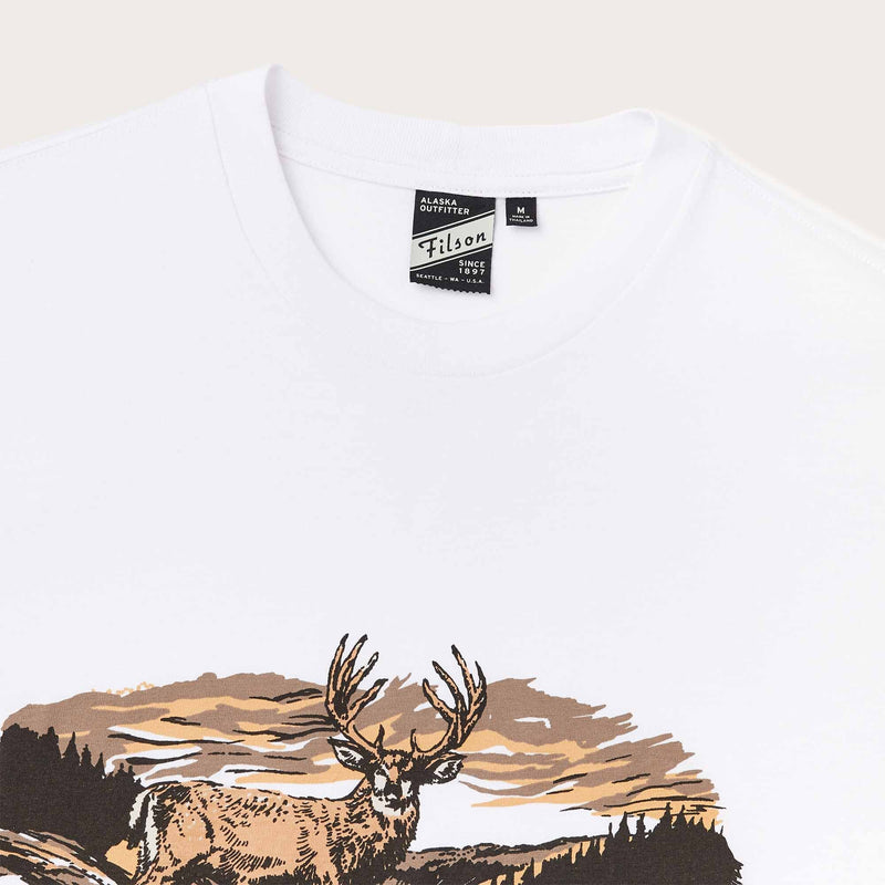 Buckshot t-shirt by Filson | White stag (White)