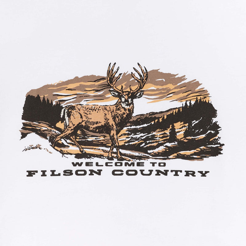 Buckshot t-shirt by Filson | White stag (White)