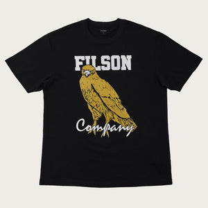 S/s pioneer graphic t-shirt von Filson | Black / bird of prey (Black)