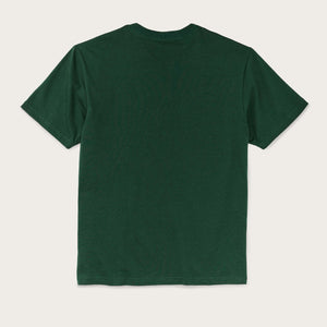 S/s pioneer graphic t-shirt by Filson | Green mose (Green)