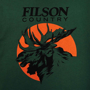 S/s pioneer graphic t-shirt by Filson | Green mose (Green)