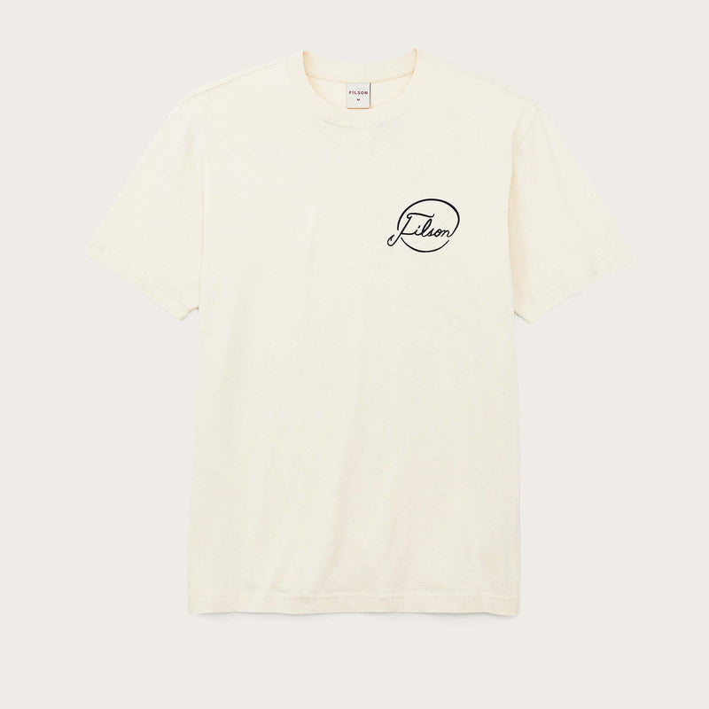 S/s pioneer graphic t-shirt by Filson | Stone/fishing tourne (White)