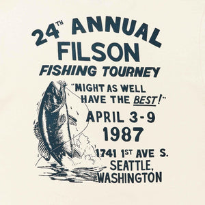 S/s pioneer graphic t-shirt by Filson | Stone/fishing tourne (White)