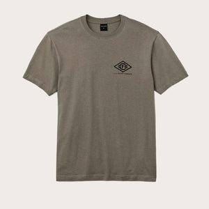 S/s pioneer graphic t-shirt by Filson | Morel/chainlink (Grey)