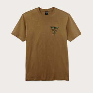 S/s pioneer graphic t-shirt von Filson | Gold ochre / captain (Gold)