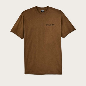 Frontier graphic t-shirt di Filson | Gold ochre / deer (Brown)