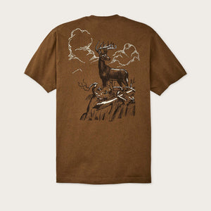 Frontier graphic t-shirt di Filson | Gold ochre / deer (Brown)