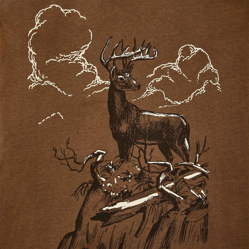 Frontier graphic t-shirt di Filson | Gold ochre / deer (Brown)